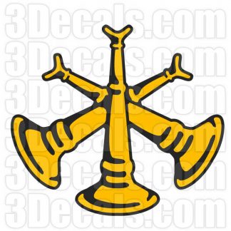 3 Bugle Insignia