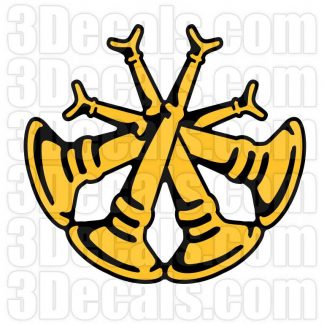 4 Bugle Insignia