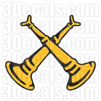 2 Bugle Insignia
