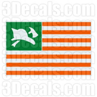 Irish Theme Fire Fighter  Flag