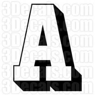 Two-Color Letter A