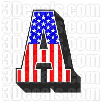 US Flag Letter A