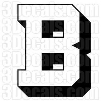Two-Color Letter B