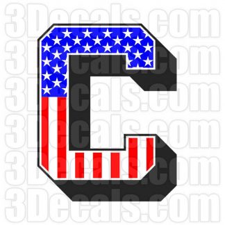 US Flag Letter C