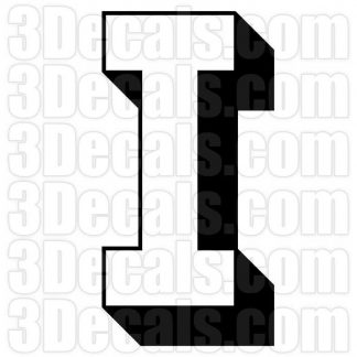 Two-Color Letter I