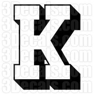 Two-Color Letter K