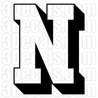 Two-Color Letter N