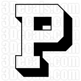 Two-Color Letter P