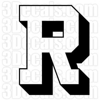 Two-Color Letter R