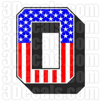 US Flag Letter O