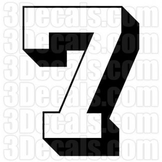Two-Color Number 7