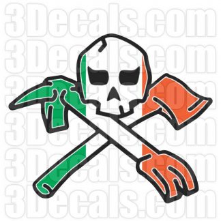 Skull and Tools Irish Theme